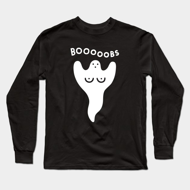 Ghost Boobs Long Sleeve T-Shirt by obinsun